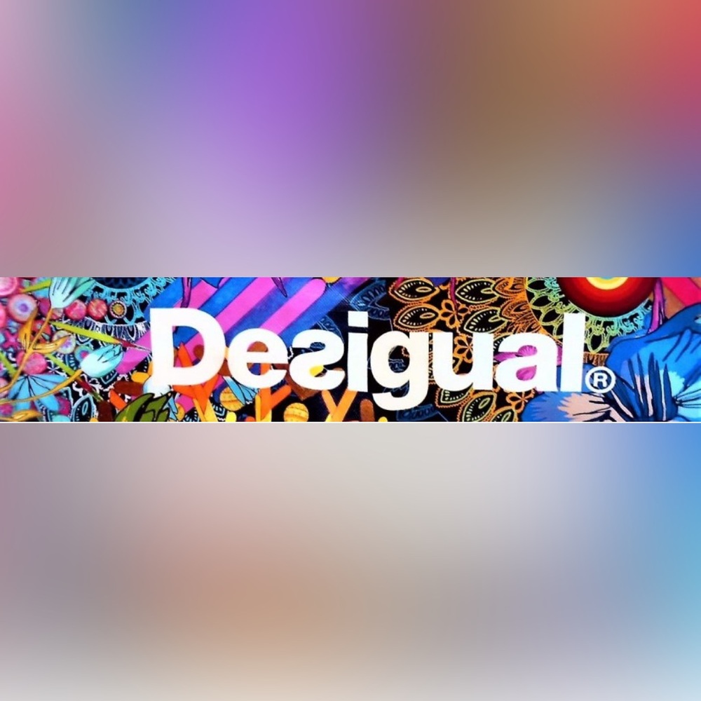 DESIGUAL A-line Knee Length Multicolor Elastic Waist Galactica Skirt - Picture 12 of 12